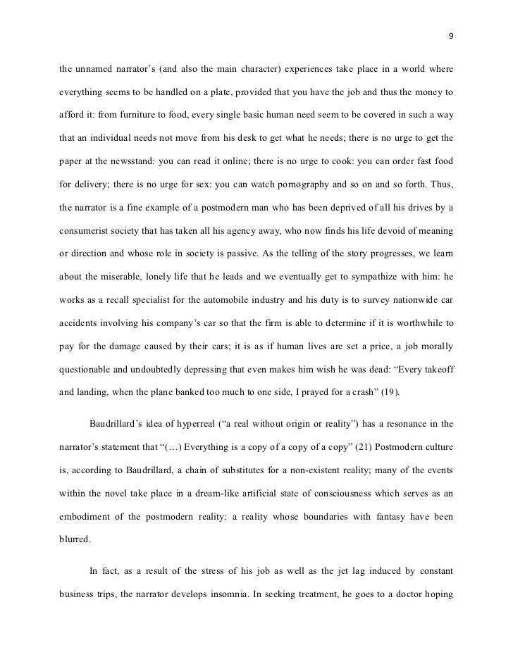 Narrators self destruction the imp of perverse theory